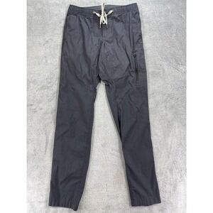 Vuori Pants Men Small Gray Ripstop Elastic Waist Performance Climber Tapered Leg